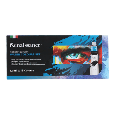 ชุดสีน้ำ RENAISSANCE บรรจุหลอดละ 12 ML จำนวน 12 สี